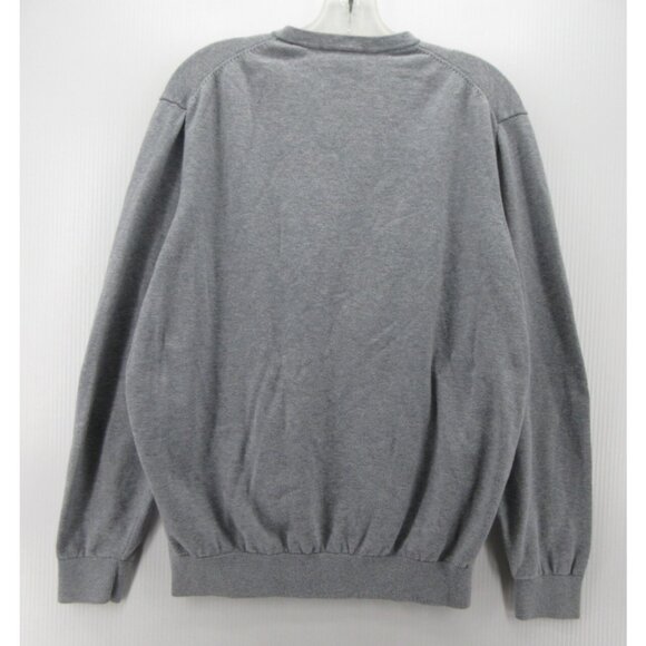 Lacoste Sweater Large Pullover Preppy Crocodile Logo V-Neck Knit * - Picture 8 of 13